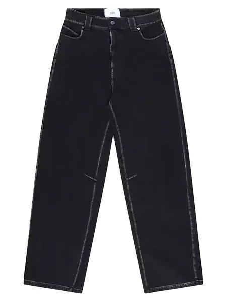 Джинсовые широкие брюки-карго Rta, черный