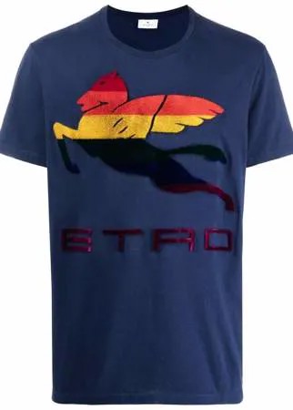 ETRO футболка с принтом Pegaso