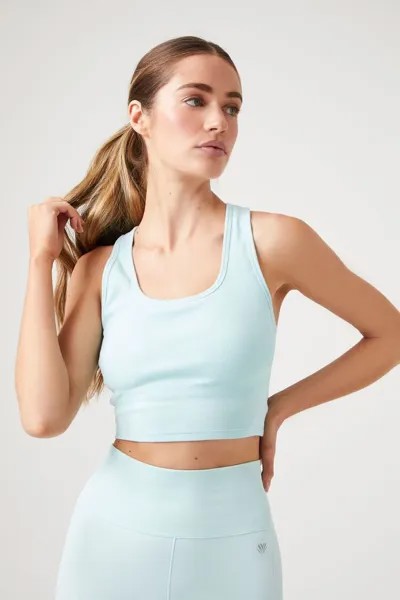 Укороченная майка Active Racerback Forever 21, синий