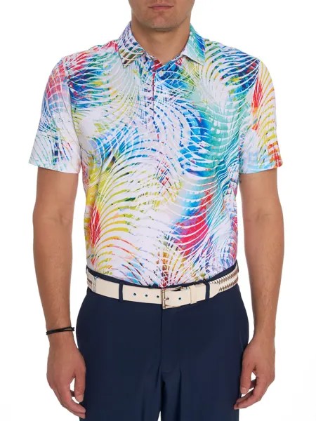 Поло Colour Me Wild Performance Robert Graham, разноцветный