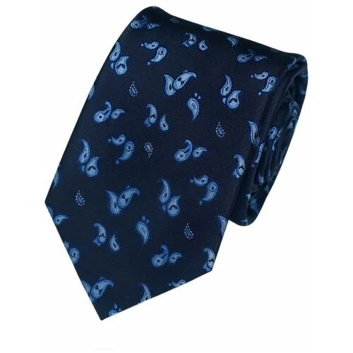 Классический галстук в синем цвете с пейсли Laura Biagiotti 833754