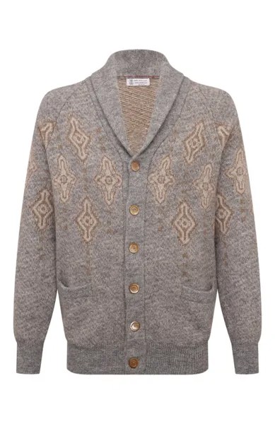 Кардиган из шерсти и хлопка Brunello Cucinelli