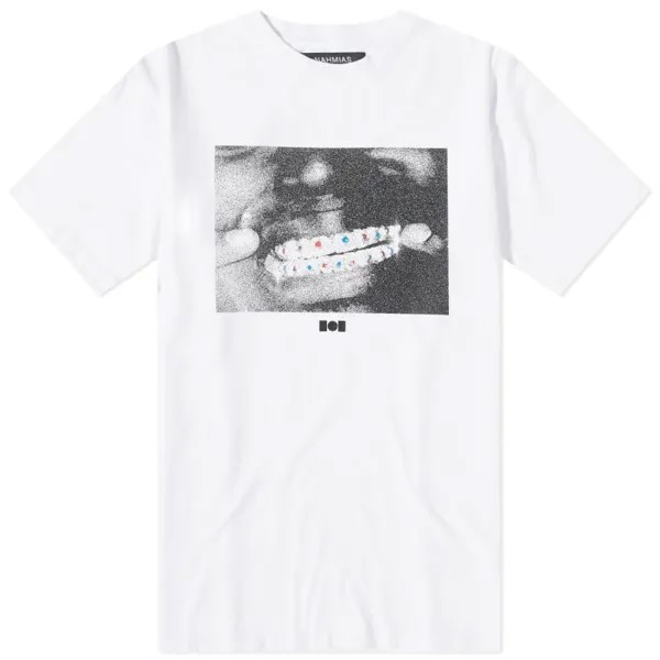 Черная футболка Grillz Nahmias x Kodak, белый