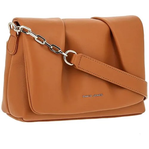 Сумка кросс-боди женская David Jones 6821-2-DD-D-COGNAC, рыжая