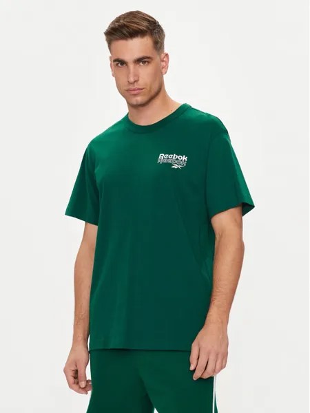 Футболка стандартного кроя Reebok, зеленый