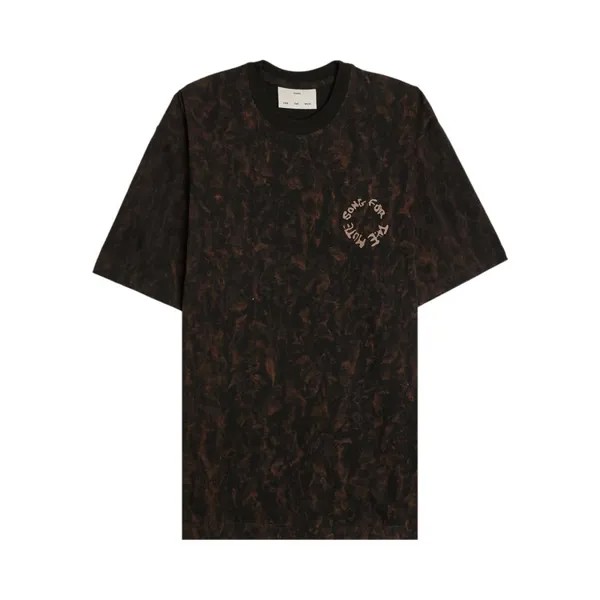 Футболка Song For The Mute Song for the Mute Tie Dye Circle Oversized 'Black', черный
