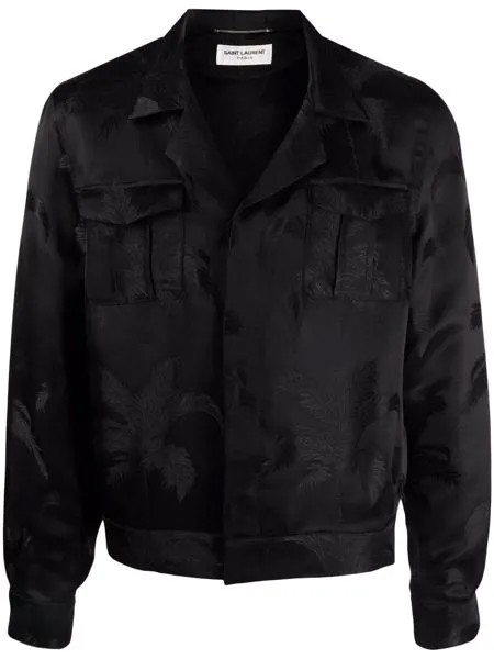 Saint Laurent бомбер с принтом