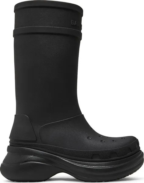 Ботинки Crocs x Balenciaga Clog Boot 2.0 Black, черный