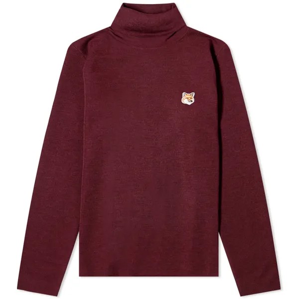 Джемпер Maison Kitsuné Fox Head Patch Fitted Turtleneck