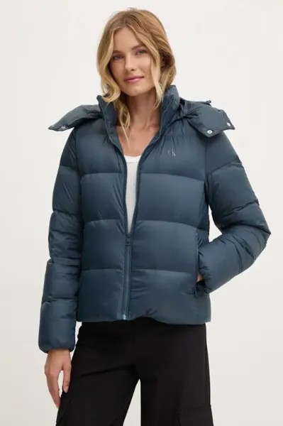 Пуховик Calvin Klein Jeans, темно-синий