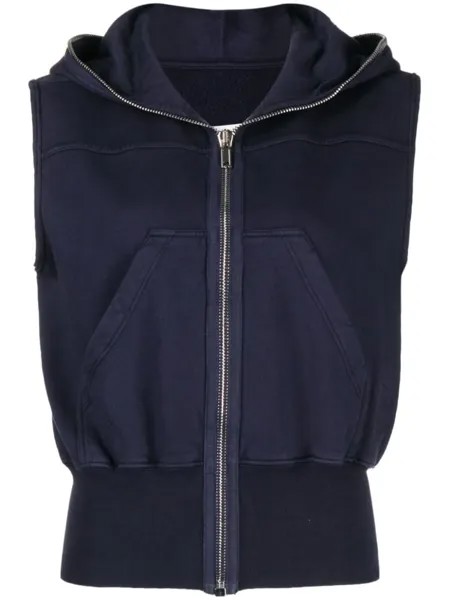 Куртка без рукавов с капюшоном Rick Owens DRKSHDW, синий