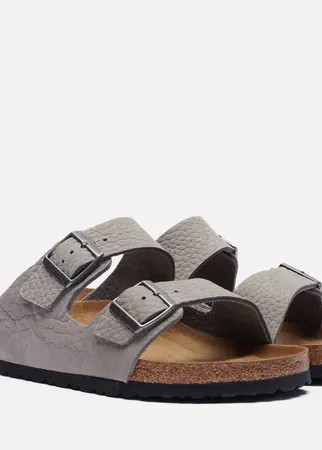 Мужские сандалии Birkenstock Arizona Nubuck, цвет серый, размер 41 EU