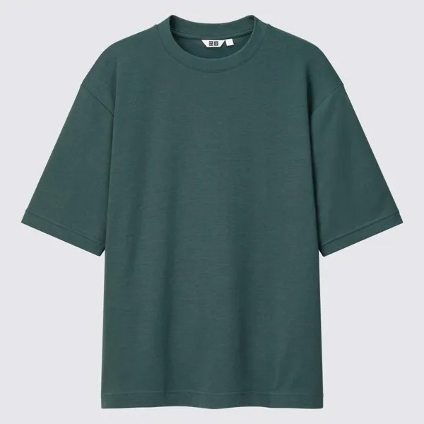 Футболка Uniqlo Cotton Oversized, оливковый