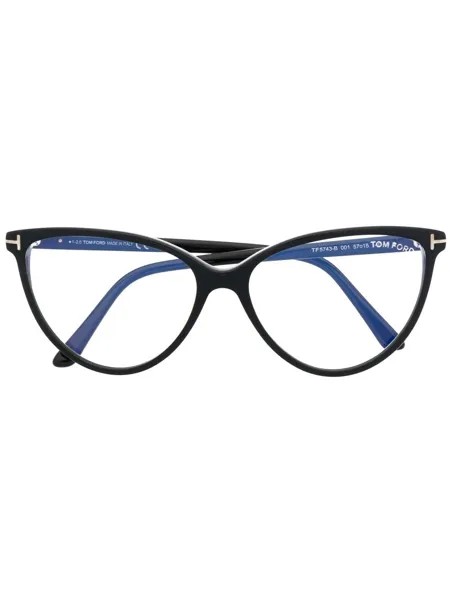 TOM FORD Eyewear очки FT5743-B в оправе 'кошачий глаз'