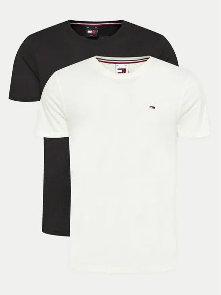 Комплект из 2 футболок узкого кроя Tommy Jeans, мультиколор