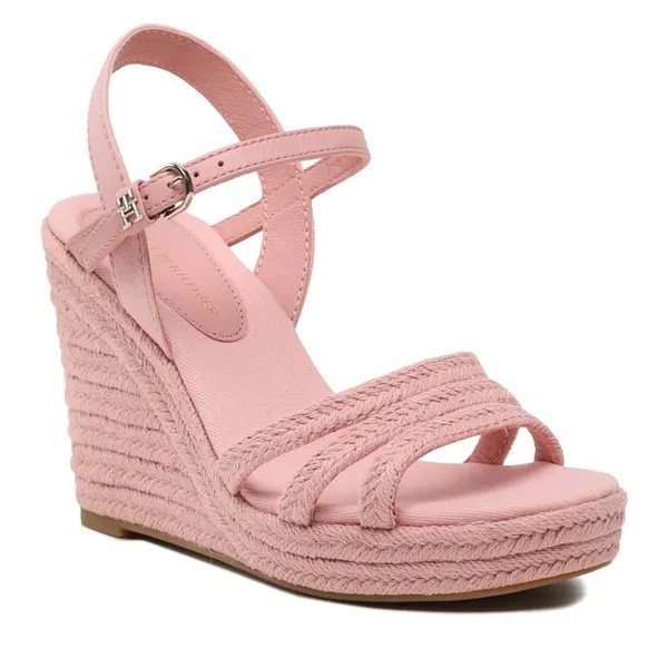 Эспадрильи Tommy Hilfiger EssentialWedge Sandal, розовый