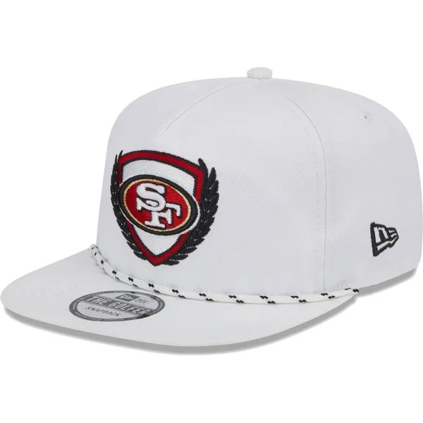 Мужская белая футболка New Era San Francisco 49ers Golfer 9FIFTY Snapback Hat