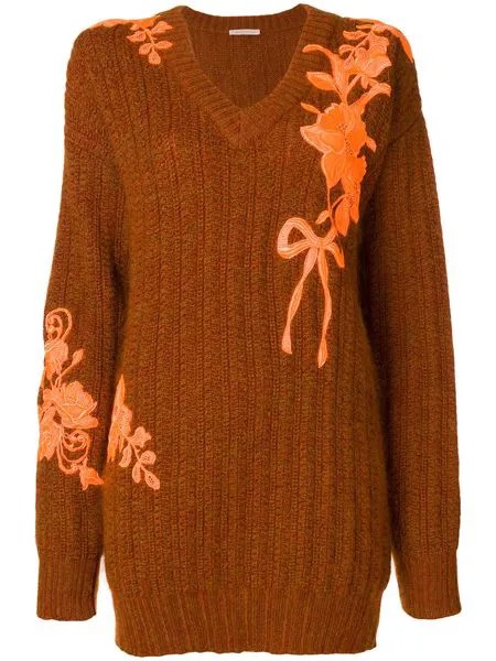 Christopher Kane oversized embroidered sweater