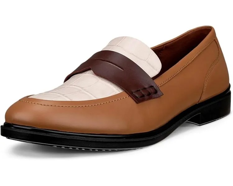 Лоферы ECCO Dress Classic 15 Penny, цвет Cashmere/Limestone/Chocolate