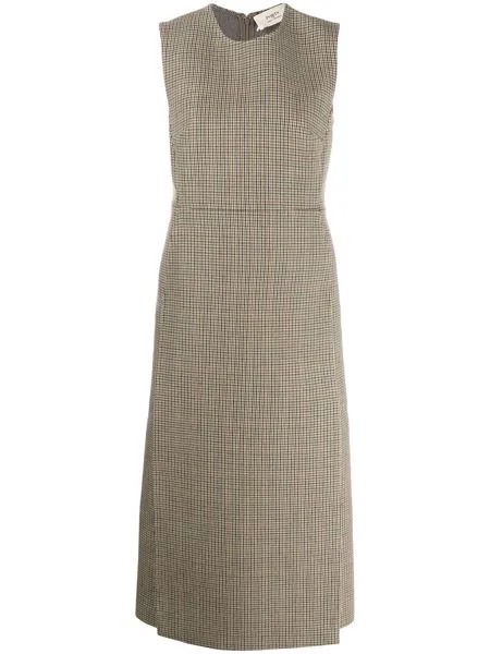 Ports 1961 клетчатое платье миди без рукавов