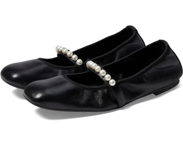 Туфли на плоской подошве Stuart Weitzman Goldie Ballet Flat, черный