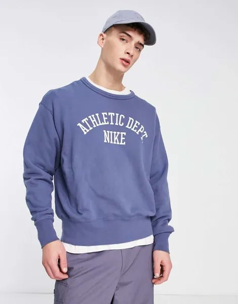 Синий свитшот Nike Trend