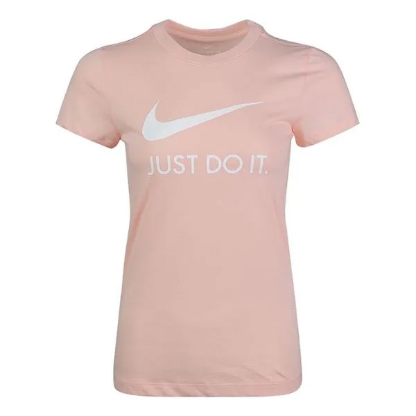 Футболка спортивная jdi slim fit с коротким рукавом, выбеленные, кораллово-красные Nike, красный