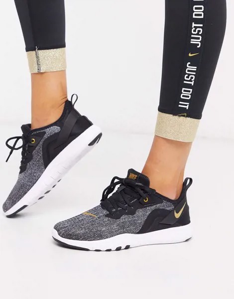 Черные кроссовки Nike Training Flex-Черный