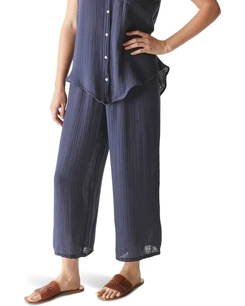 Брюки Michael Stars Medina Smocked Waist Cropped, цвет Nocturnal
