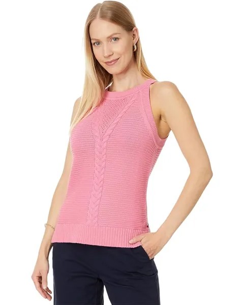 Свитер Tommy Hilfiger Sleeveless Cable Halter, цвет Peony