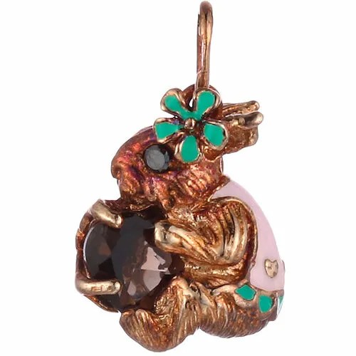 Подвеска ELEMENT47, серебро, 925 проба, раухтопаз