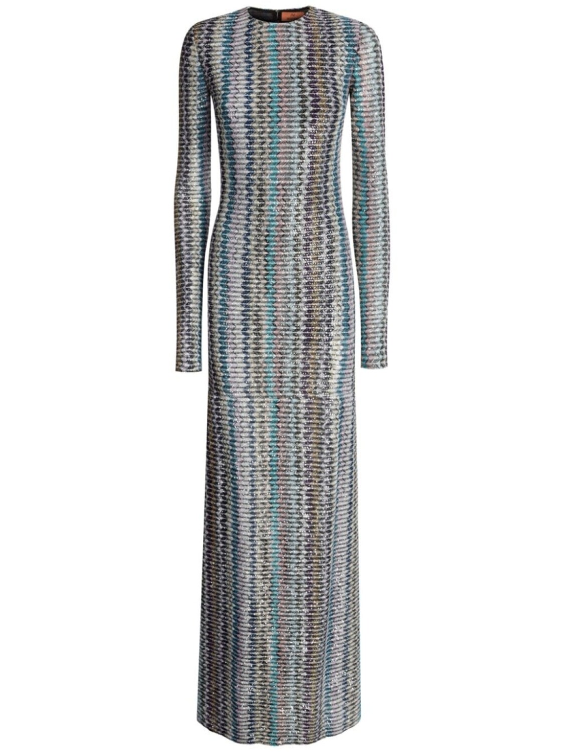Missoni платье с вырезами и пайетками, серый