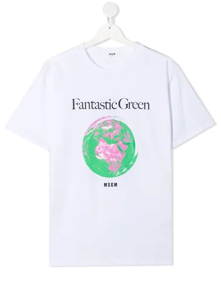 MSGM Kids футболка с логотипом