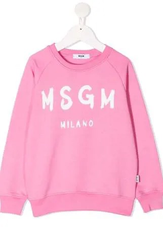 MSGM Kids толстовка с логотипом