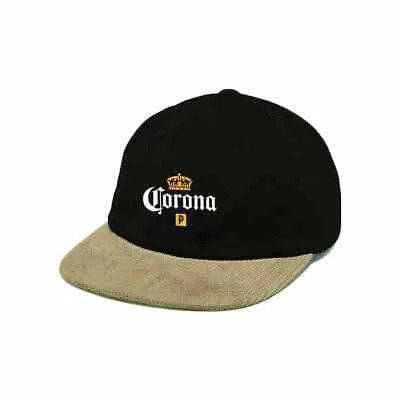 Кепка Primitive Apparel x Corona Snapback (черная/коричневая) с 5 панелями