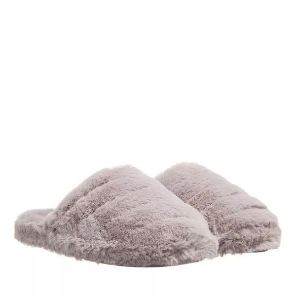 Туфли lopsey faux fur mule slipper Ted Baker, серый
