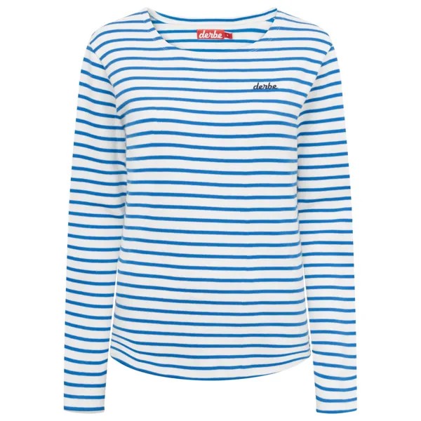 Лонгслив Derbe Women's L/S Interstriped, цвет Off White/Princess Blue