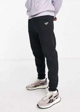 Черные джоггеры с маленьким логотипом Reebok Classics-Черный цвет
