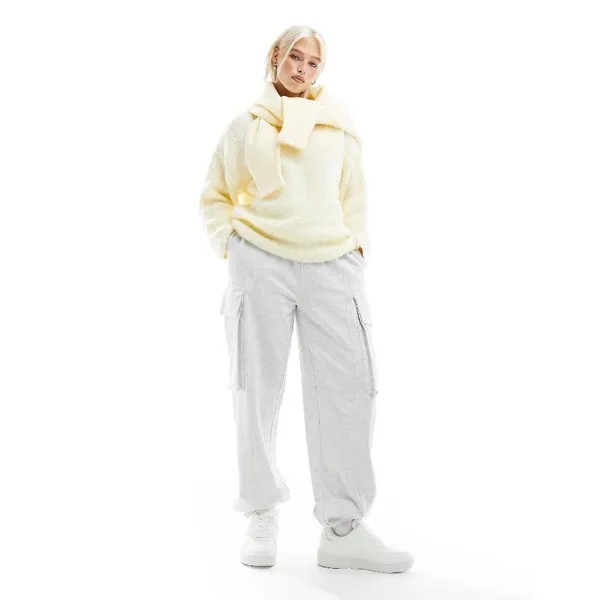 Спортивные брюки Asos Design Oversized Utility, светло-серый