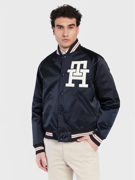 Бомбер стандартного кроя Tommy Hilfiger, синий