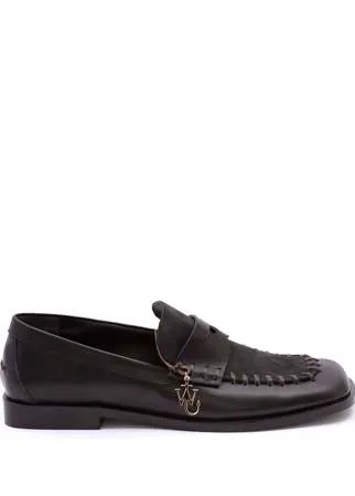 JW Anderson лоферы с декоративной строчкой