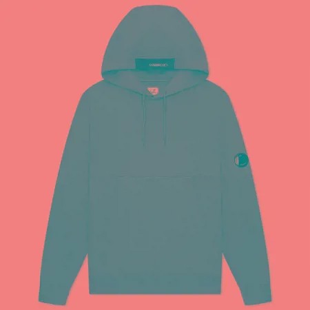 Мужская толстовка C.P. Company Diagonal Raised Fleece Garment Dyed Lens Hooded, цвет серый, размер S