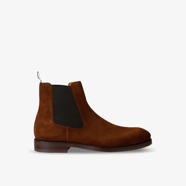 Ботинки челси из замши с эластичными вставками Kliff Magnanni, коричневый