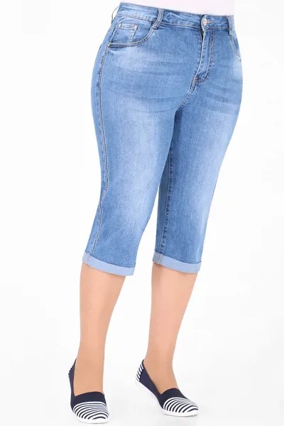 Бриджи женские AlmondShop М-12 1135.С1 синие 54 RU