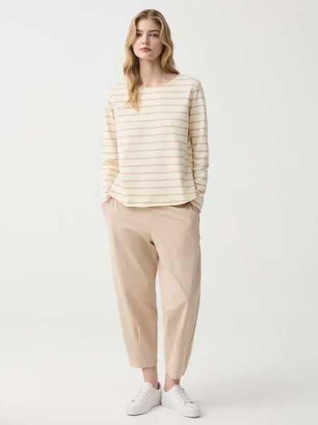 Укороченные брюки Carrot-Fit Hybrid, цвет light beige