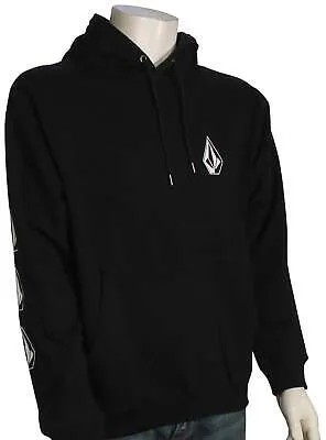 Пуловер с капюшоном Volcom Iconic Stone — черный — новинка