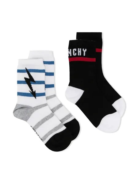 Givenchy Kids носки вязки интарсия