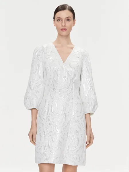 Коктейльное платье стандартного кроя Bruuns Bazaar, белый