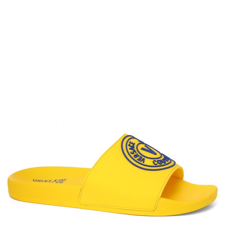 Шлепанцы мужские Versace Jeans Couture 74YA3SQ3 желтые 43 EU