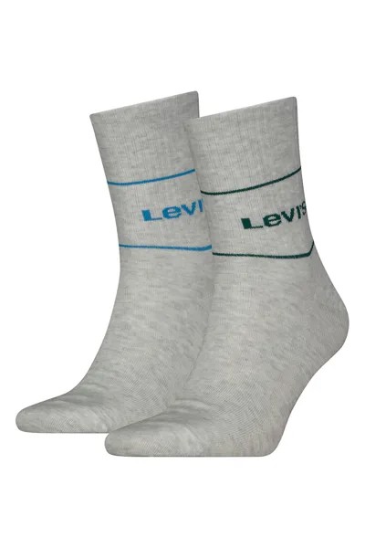 Носки с хлопком - 2 пары Levi'S, серый